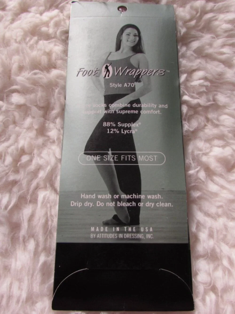 Foot Wrappers Style A70 Suntan Knee Tights Supplex Lycra Dance Socks One Size